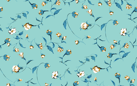 热带花 手绘花  女装花