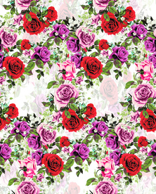 热带花 手绘花  女装花