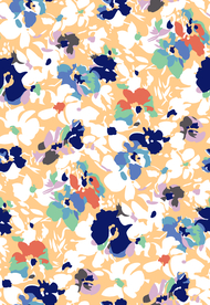 热带花 手绘花  女装花