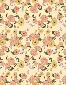 热带花 数码印花 手绘花 热带