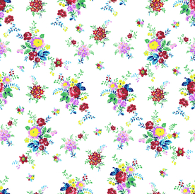 热带花 数码印花 手绘花 热带