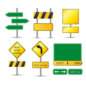 路牌 路标 指示牌 红绿灯