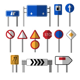 路牌 路标 指示牌 红绿灯