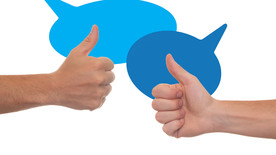 拇指 反馈 确认 写评论 气球