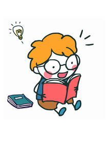 世界儿童日卡通儿童读书教育素材