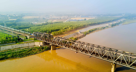 济南黄河上的铁路大桥