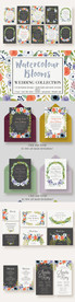 水彩绽放婚礼集合