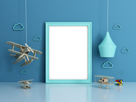 C4D三维场景儿童房样机贴图展