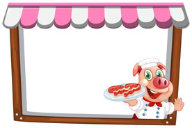 卡通动物 文本框