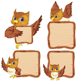 卡通动物 文本框