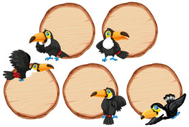 卡通动物 文本框