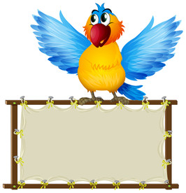 卡通动物 文本框