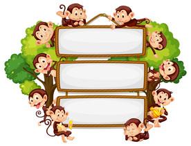 卡通动物 文本框