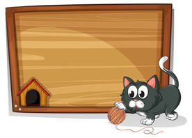 卡通动物 文本框