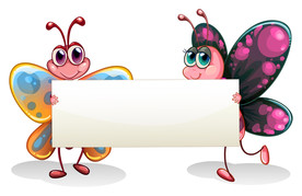 卡通动物 文本框