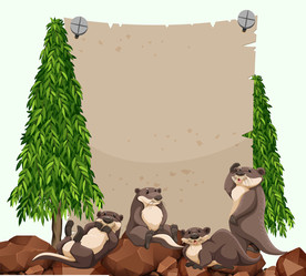 卡通动物 文本框