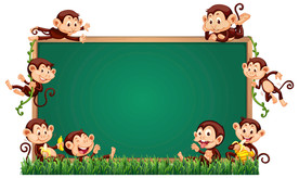 卡通动物 文本框