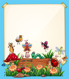 卡通动物 文本框