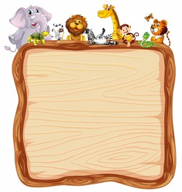 卡通动物 文本框