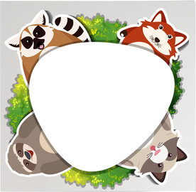 卡通动物 文本框