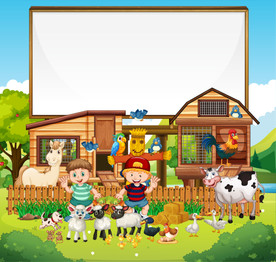 卡通动物 文本框