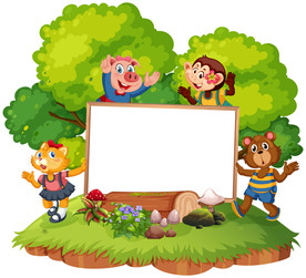 卡通动物 文本框