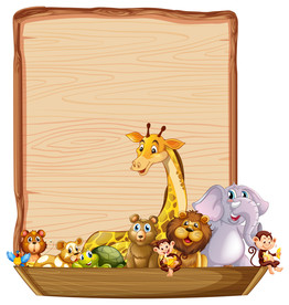 卡通动物 文本框