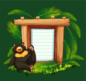 卡通动物 文本框