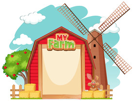 卡通动物 文本框