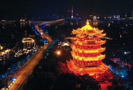 武汉黄鹤楼夜景