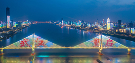 长江二桥灯光秀