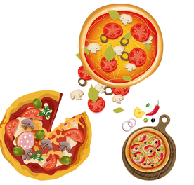 卡通披萨