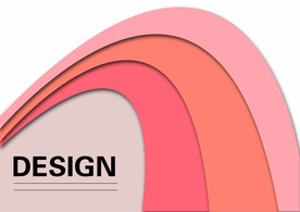 粉色渐变层次海报背景