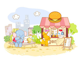 卡通动物贰拾贰