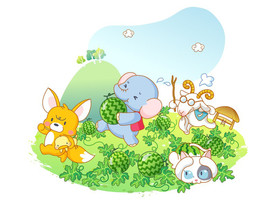 卡通动物贰拾柒