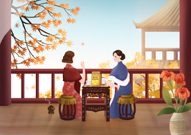 古典女性 手绘女性