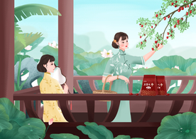 古典女性 手绘女性