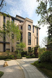 地产 新中式 洋房 实拍图 园