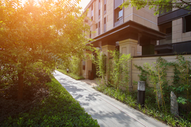 地产 新中式 洋房 实拍图 园