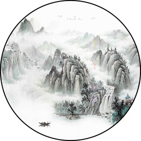 圆形装饰画图片