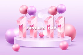 生日背景 节日气球