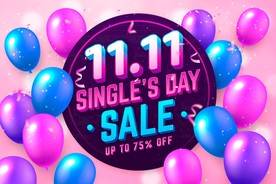 生日背景 节日气球