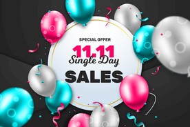 生日背景 节日气球