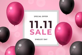 生日背景 节日气球