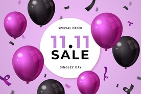 生日背景 节日气球