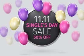 生日背景 节日气球