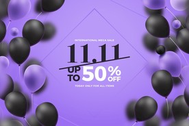 生日背景 节日气球