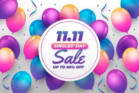 生日背景 节日气球