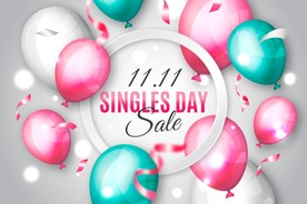 生日背景 节日气球