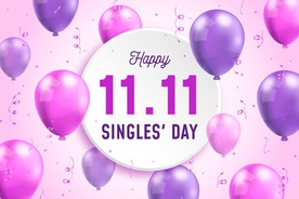 生日背景 节日气球